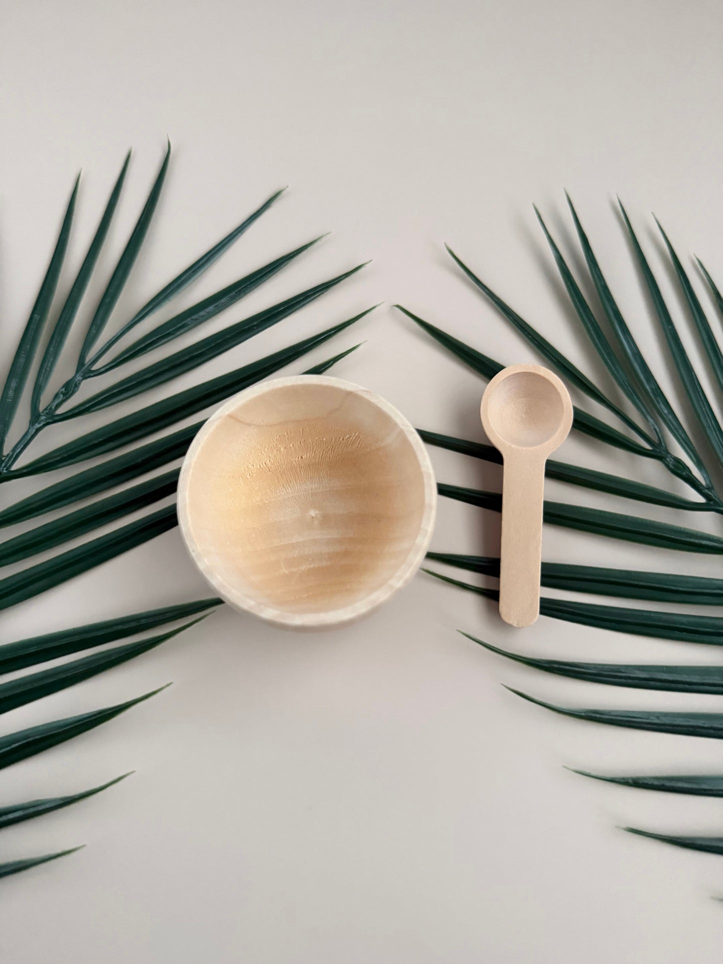 Wooden Mini Bowl & Spoon Set